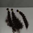 100 Percent Human Boho Braiding Hair Deep Wave Bulk Boho Hair for Braiding Curly Bundles Human Hair for Boho Braids Wet and Wavy Braiding Hair Extension No Weft (18inch,#4 Natural Brown)