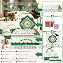 GUJYUYIF 166 American Mahjong Tiles Set with Mat, Racks and Accessories