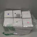 FECBK 6 Pack Glass Cups with Lids and Straws Unbreakable 16 oz Stainless Steel Can Cup Double Wall Insulated Beer Can Tumbler for Iced Coffee, Juice, Soda, MatteColored