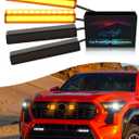 4Pcs Amber Grill Lights for 2024 2025 Toyota Tacoma LED Grille Marker Light 4th Gen Tacoma Accessories Front Bumper Raptor Lamp