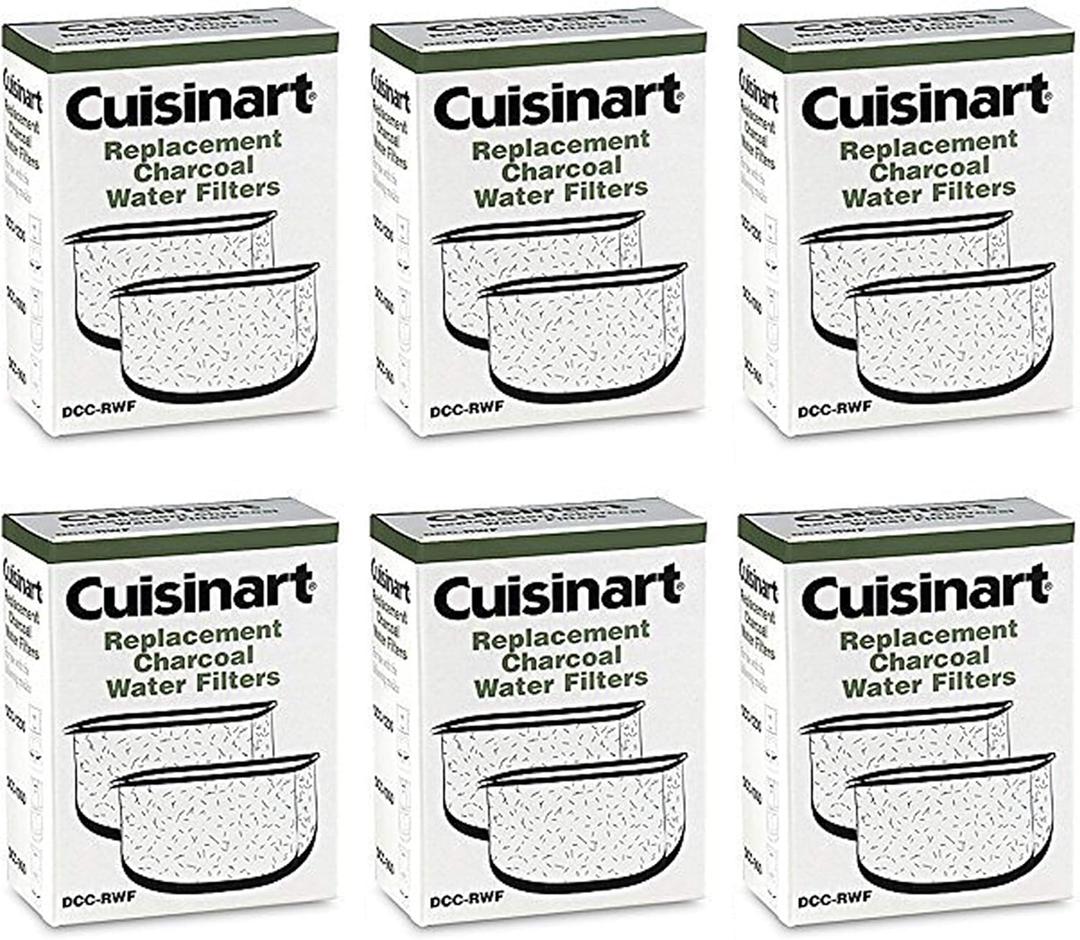 Cuisinart DCC-RWF-6PK (12 Filters) Charcoal Water Filters in Cuisinart DCC-RWF Retail Box