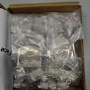 Chibery 4 Pack 7/16" Overlay 4D Concealed Hinges for Face Frame Door, Soft Close On/Off Switch, Self Closing, 105 Open Angle Concealed Stainless Steel Hinges for Framed Cabinet, Satin Nickel