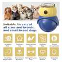 Cat Interactive Dispening Toys, Slow Food Feeder Toy, Puzzle Food Toy, Interactive Playing Toy, Kitty Mind Game with Rolling Play