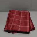 NICETOWN 100% Blackout Christmas Plaid Farmhouse Curtains 84 Inch Long 2 Panels Set for Living Room Checkered Drapes Thermal Insulated Privacy Protection Rod Pocket Back Tab, 52" W, Red