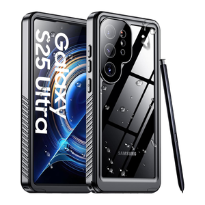 Temdan Designed for Samsung Galaxy S25 Ultra Case Waterproof, Built-in Lens & Screen Protector Military Grade Shockproof Dropproof IP68 Underwater Full Body Phone Case for Galaxy S25 Ultra 6.9"-Black