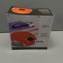 Portable CD Player Boombox with AM/FM Radio + Built in Speakers + Aux Input to Phone/Headphones/Any Audio - CD Players for Home Using AC Adapter or C Batteries (Orange)