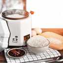 DCIGNA 1.2L Mini Rice Cooker, Electric Lunch Box, Travel, Small, Removable Non-stick Pot, Keep Warm Function, Suitable For 1-2 People - For Cooking Soup, Rice, Stews, Grains & Oatmeal