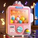 Skirfy Vending Machine Kids Toys Mini Claws Machine 12 Erasers Operated Gumball Prize Machine Maker Game Claws Machine Christmas Game Sensory Toys Dolls New Years GiftsPink