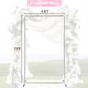 Wedding Arch Backdrop Stand,7x4 FT Metal Arch Backdrop Stand for Ceremony, Stainless Steel Square Backdrop Stand for Parties,Wedding,Birthday,Anniversary,Baby Shower,Garden Decorations
