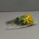 Artificial Sunset Mums, Funsdecor Mums, Artificial Outdoor Sunset Flowers - UV Resistant,Waterproof, Windproof, Fake Fall Flower Daisy with Eucalyptus, Look Real, Full, Vibrant (5 Bundle Yellow)