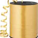 woric Gold Curling Ribbon 600 Yards 1/5 Inch Gold Ribbon Balloon String Ribbons for Mothers Day Balloons Bows Art Crafts Harvest Party Gift Wrapping Decorations
