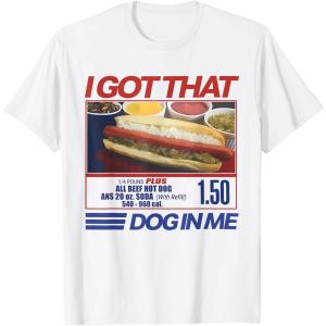 Retro Vintage I Got That Dog in Me Funny Hotdog Men Women T-Shirt, Medium