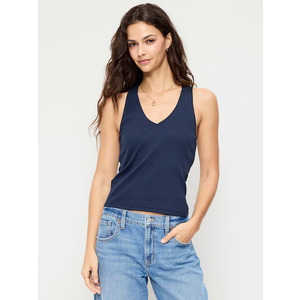 Old Navy XL Shirt, Navy Blue, Ribbed, Sleeveless, V-neck, Vest