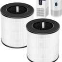 B-D02L Air Purifier Replacement Filter, Compatible with MOOKA and KOIOS B-D02L Air Purifiers, VEWIOR B-D02U Air Purifier, 3-in-1 HEPA Air Filter for B-D02L and B-D02U Air Purifiers, 2 Pack