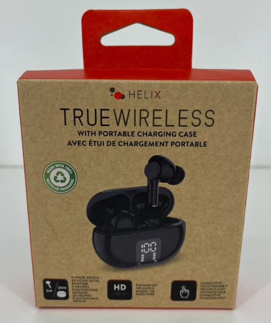 Helix True Wireless Wireless Earbuds Headphones NEW Sealed 810061145110 V1-1123