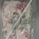 Breling Dishwasher Curtain Cover French Style Floral Pattern Cabinet Dishwasher Hidden Curtains with Magnetic Curtain Rod 35 x 39 Inches for Dishwashers Under Kitchen Sinks and Washing Machines