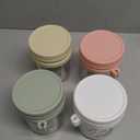 4 Pack Overnight Oats Containers with Lids and Spoons, 16 oz Glass Mason Jars with Airtight Lids, Overnight Oats Jars for Milk, Cereal, Fruit (Light Colors)