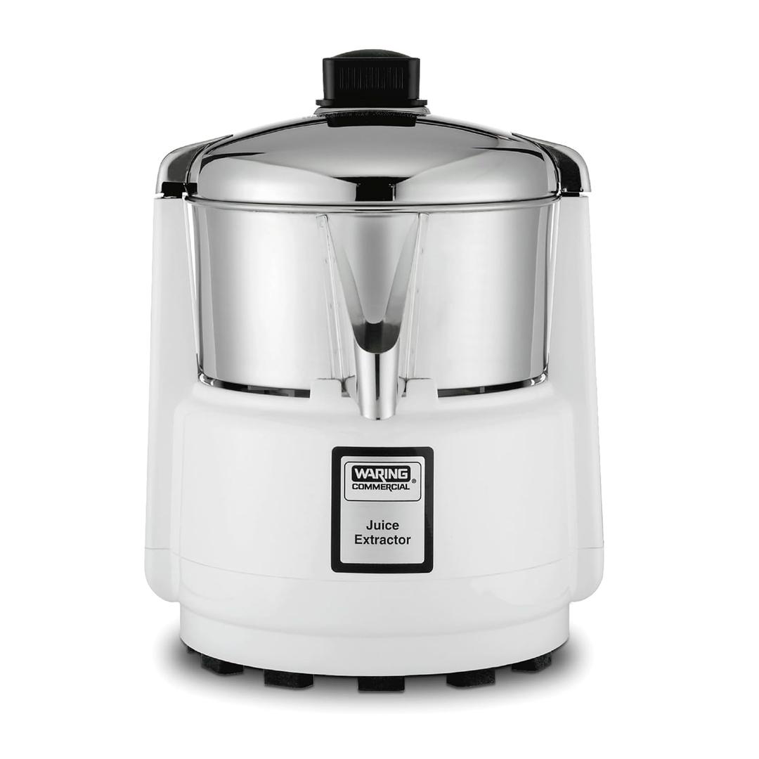 Waring Commercial 6001C Heavy Duty Juice Extractor 3600 RPM, 120V, 5-15 Phase Plug,White