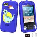 Kids Phone for Boys,Toys for 3-10 Year Old Boys Girls,Christmas Birthday Gifts for Girls,Toddler Smartphone Learning Toys,Kids Toys Play Cell Phones with Camera, Games, Music (Deep Blue)