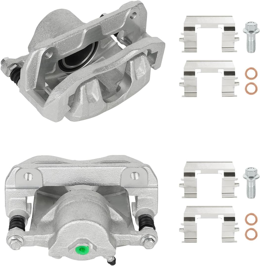 Front Disc Brake Calipers for Honda Accord 2006-2012, for Acura TL 1999-2003&2007-2008, TSX 2004-2014, CL 01-03, RL 99-04, Front Driver and Passenger Side, Replace# 19-B2584 19-B2585, 2PCS w/Bracket