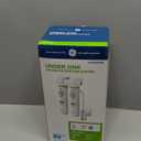 GE Dual Stage Under Sink Water Filtration System with Faucet, Reduces Lead, Chlorine & More, Easy Install, Twist & Lock Design, Replace Filters (FQK2J) Every 6 Months, GXK255TBN