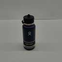 Hydro Flask Water Bottle - Insulated Stainless Steel - Wide Straw Lid, Non Spill, Leakproof in 32 Oz Indigo Blue