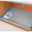 SIKADEER 34" x 22" Under Sink Mat Waterproof, Silicone Mat Kitchen Drawer Shelf and Cabinet Liner, Sink Protector for Kitchen Organizers and Storage, Boot Tray Pet Food Mats