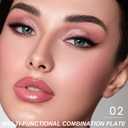 3 x All-in-One Makeup Palette  High Pigment Contour, Blush & Eyeshadow  Matte & Shimmer Finishes  Long-Lasting, Blendable & Lightweight  Professional & Daily Makeup Kit (02#, (Pack of 1))