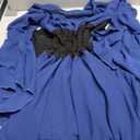 LTAKK Renaissance Dress Medieval Costume Victorian Dresses Women Peasant Gothic Fairy Witch Wedding Dress (Blue, S)