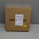 Alsonerbay Corner Shelf Wall Mount, Set of 2 Floating Corner Shelves with Cord Hole, Rustic Wood Shelves for TV, Speaker, Cable Box, Game Console for Bedroom Living Room Kitchen, Carbonized Black