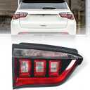 Huray Left Inner Tail Light Fit for Jeep Compass 2017-2024 LH Halogen Taillight Rear Brake Lamp Assembly OE Style Accessory Replacement for CH2802115 55112837AB (Driver Side)