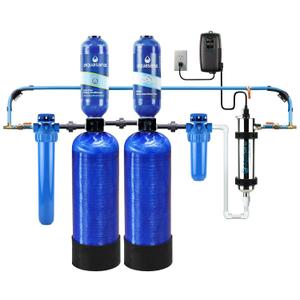 Aquasana Whole House Well Water Filter | 500K Gallons | UV, Carbon & KDF | Salt-Free Softener Alternative | Install Kit | Tackles up to 99.99% Chlorine, Bacteria, Viruses & Scale | EQ-WELL-UV-PRO-AST