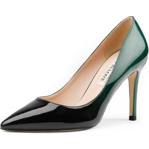 JOY IN LOVE Women's Pump Shoes 3.5" High Heels Pointy Toe Stiletto Pumps 6.5