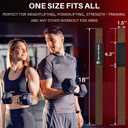 2 x TECEUM Lifting Straps for Weightlifting Gym Strength Training - Wrist Straps with Neoprene Padded Cotton - Men & Women  Ideal for Powerlifting, Bodybuilding & Deadlifts (18" - Arms on Fire, Brown)