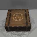 AW BRIDAL Large Mr and Mrs Wedding Keepsake Box with Lids, Engraved Wooden Storage and Decorative Box, Bridal Shower Gifts for Bride Bachelorette, Engagement Gift for Couples Newly Engaged