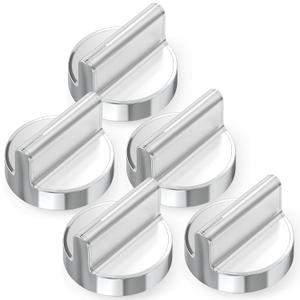 5PCS W10594481 Gas Stove Knob Replacement Compatible with Whirlpool Gas Cooktop Range Oven WCG97US0DS00, Not for Models Starting with WEG7 and WCG97US0DS, Replaces WPW10594481 3281332