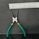 4-piece Snap Ring Plier Set, 7 in (17.8 cm) Round Nose C-Clamp, for Snap Ring Removal, with green Storage Case