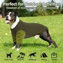 2 x 2 Pack Shirts for Large Dogs 4XL - Lightweight Breathable Dog Clothes, Prevent Overheating Summer Cool Tees for Travel, Hiking, Beach, Lounge Wear, Sleep, Green