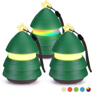 Christmas Gift EverBrite Christmas Tree Lantern 3 Pack, 5 Light Modes Holiday Decoration Presents for Women and Men, AAA Batteries Contained Stocking Stuffers, Christmas Lights Indoor & Outdoor