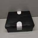 Men's Black Santa Claus Boots-Premium Faux Leather Wide Calf Santa Combat Shoes Adult Men with Non-Slip Sole, Christmas Footwear for Halloween Parties & Cosplay (9- 9.5)