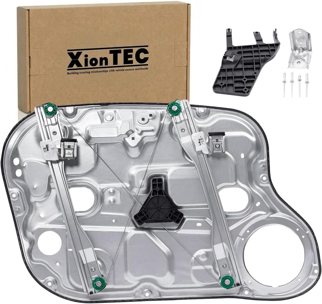 Power Window Regulator with Panel without Motor Front Passenger Side Compatible with Hyundai Elantra 2007 2008 2009, Replaces# 82481-2H000 749-335