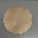 PU Leather Mouse Pad With Stitched Edge Micro-Fiber Base - Non-Slip Waterproof for Computers, Laptop - Round 9 x 9 Inch (Champagne Gold)