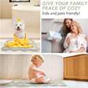 3 Pcs Flowers Kitchen Rug Set, Coquette Room Carpet Decor Bathroom Runner Rugs Soft Floral Bath Mat, Non Skid Romantic Rose Flower Area Rugs for Bath, Bedroom and Living Room