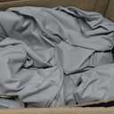 Mindsoft 4 Set Patio Cushion Covers Replacement Water UV Resistant Outdoor Cushion Slipcovers with Zipper Chair Seat Covers for Outdoor(24 x 21.3 inches,24 x 24 x 4.7 inches,Silver Gray)