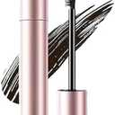 Tubing Mascara Black & Brown for Lash Makeup, Natural Defining Curling Eyelashes, Waterproof, Smudge-Proof, for Volumized Lashes