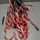 20 Pack Solar Christmas Candy Cane Lights, Christmas Decorations Outdoor Waterproof, Solar Powered Pathway Lights with 8 lighting Modes & Memory Function for Outside Party Garden Yard Patio Decoration