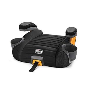 Chicco GoFit ClearTex Plus Backless Booster Car Seat, Latch Attachment, Quick-Release Latch Removal, Portable Car Booster Seat for Children at Least 4 Years Old and 40-110 lbs | 