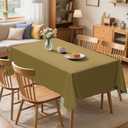 3 x 3 Pack Plastic Table Cloth Rectangle 54 x 108 inch Plastic Tablecloth Disposable Rectangle Leakproof for Parties, Picnic, Camping, Birthday, Weeding