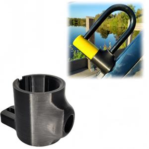 Bike Lock Mount Bracket Compatible with Kryptonite Fahgettaboudit Mini U-Lock, Frame Holder, Easy Install on Bottle Cage Threads, No Drilling Required