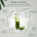 10'' Biodegradable Sugarcane Straws, Extra-Long Straw | 100 Count, 100% Compostable, Plastic-Free, Eco-Friendly Drinking Straw | Sugar Fiber, Party Jumbo Disposable Straws, 10 Inches Tall